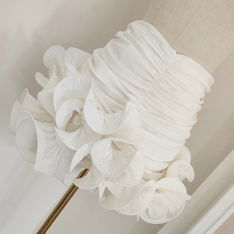 Casual White Ruched Skirt Happy Phoenix