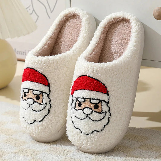Soft Furry Christmas Slippers Happy Phoenix
