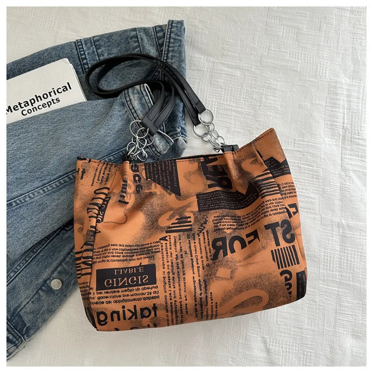 Casual Printed Korean Version Letter Bag Happy Phoenix