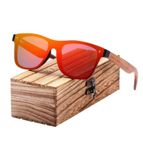 Square Wood Sun Glasses For Men Happy Phoenix