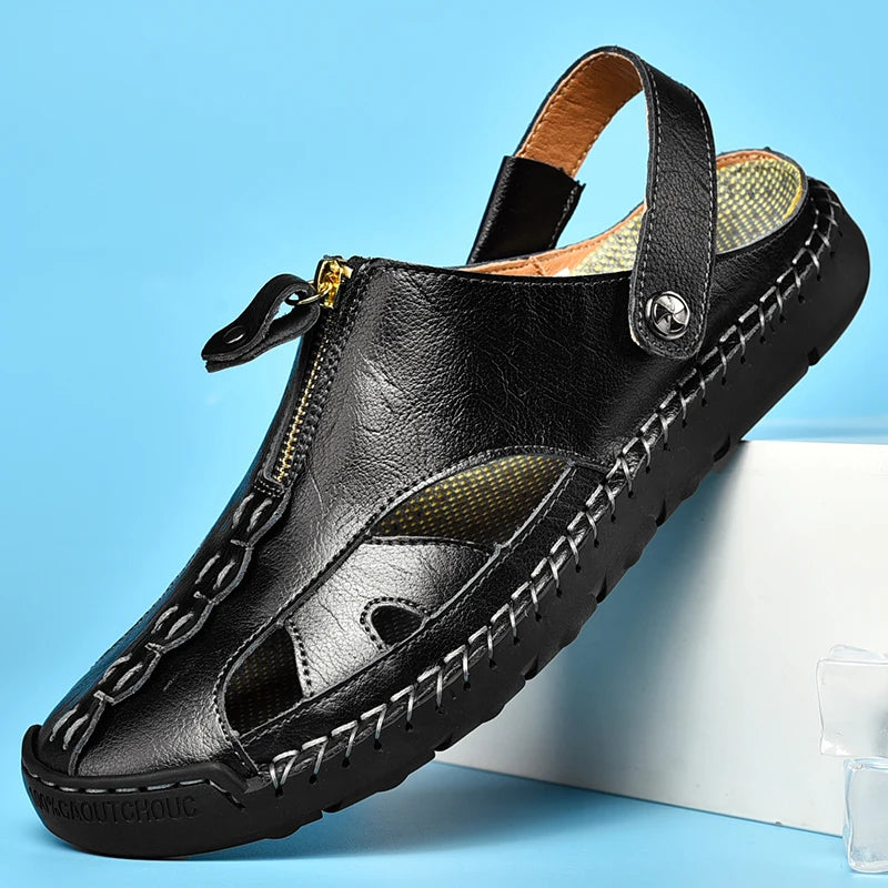 New Summer Genuine Leather Beach Sandals