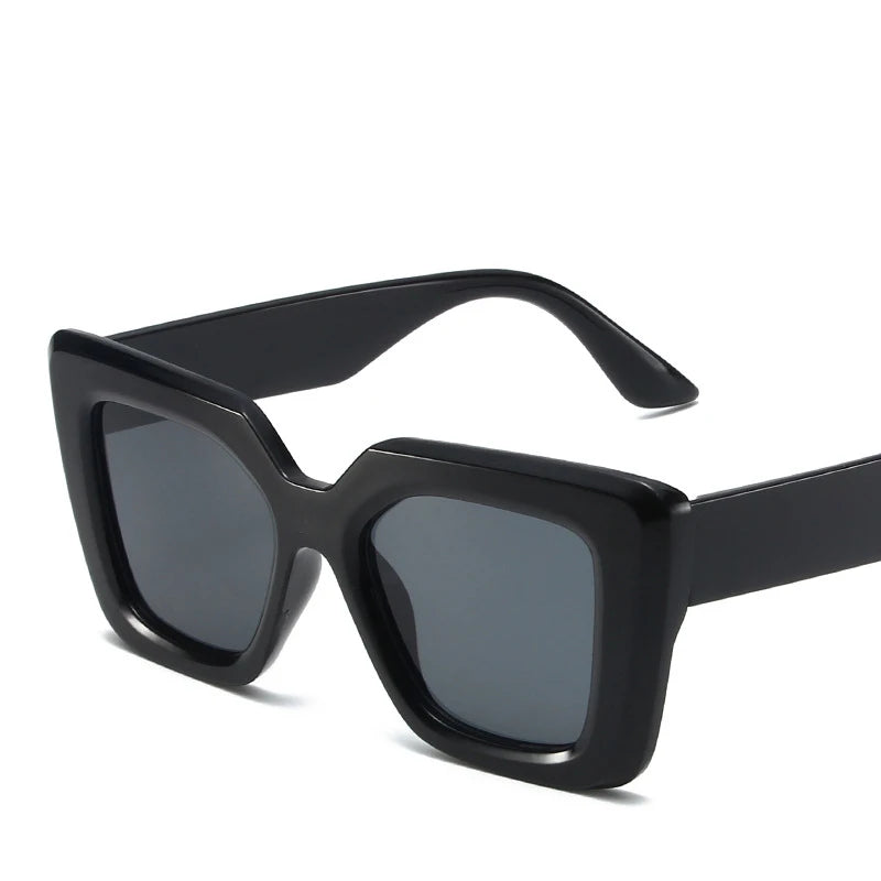 Oversized Simple Retro Square Sunglasses Happy Phoenix