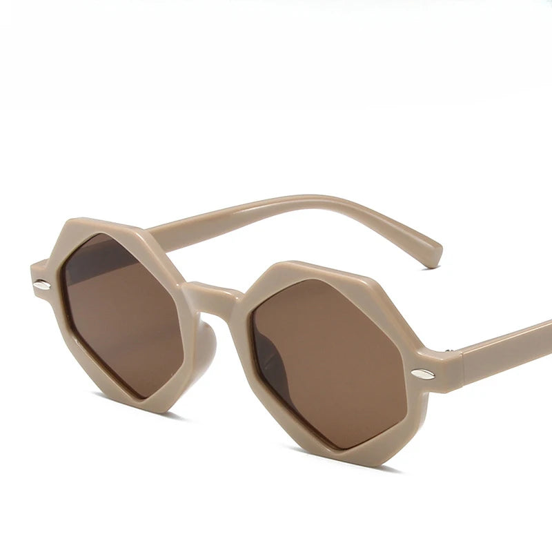 Polygon Hip Hop Retro Style Sunglasses Happy Phoenix