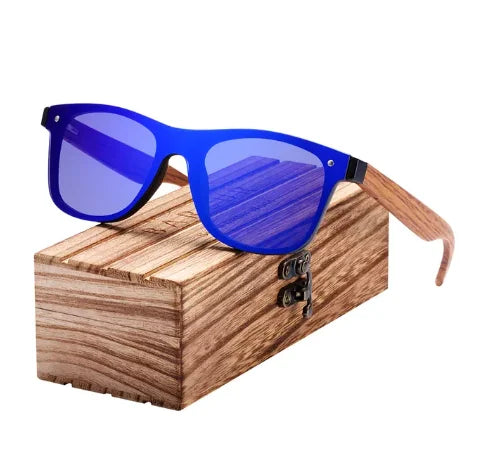 Square Wood Sun glasses for Men Happy Phoenix