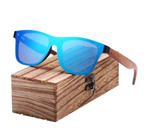 Square Wood Sun glasses for Men Happy Phoenix