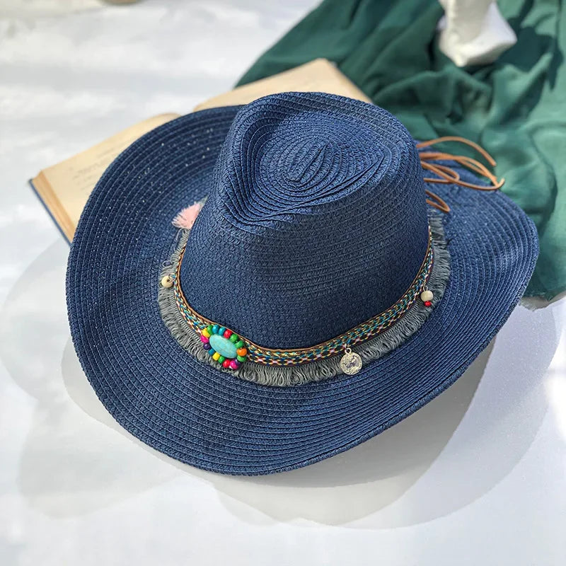 Western Cowboy Handmade Straw Hat Happy Phoenix