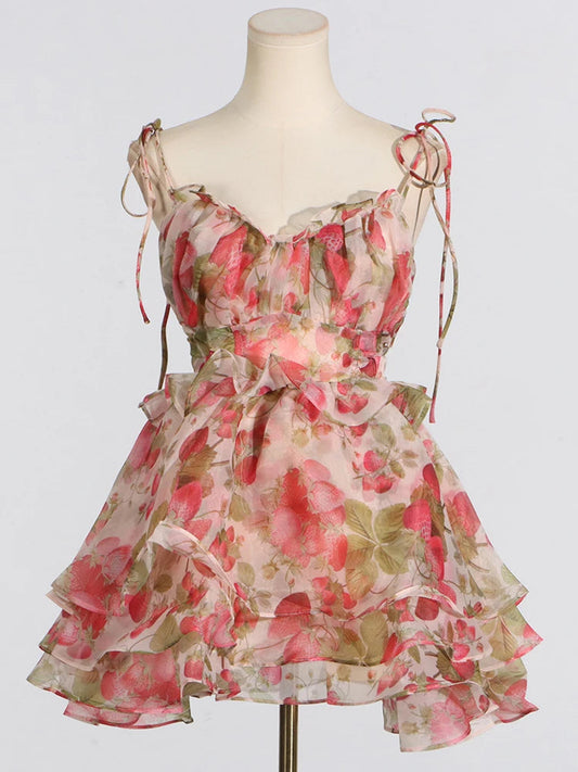 Floral Whispers and Feminine Twirls Sexy Mini Dress Happy Phoenix