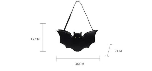 2025 PU Leather Bat Bag – Small & Funny Happy Phoenix