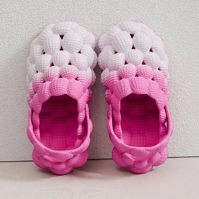 Summer Bubble Massage Gradient Clogs Happy Phoenix