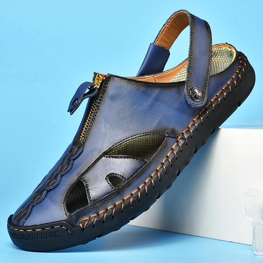 New Summer Genuine Leather Beach Sandals