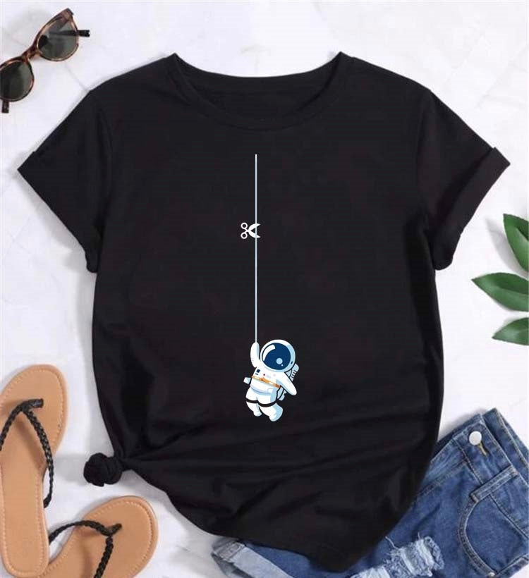 Space Astronaut Planets T-shirts Happy Phoenix