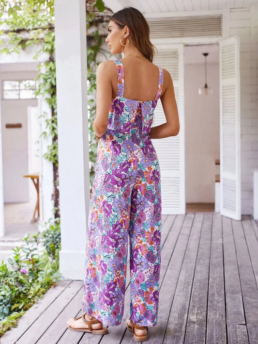 Wide Leg Sleeveless Jumpsuit Happy Phoenix