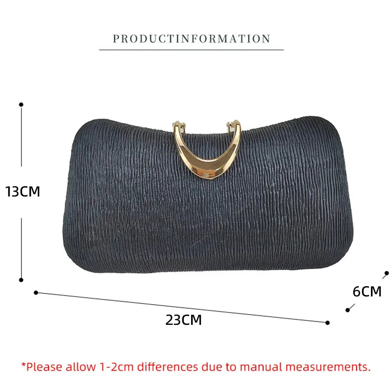 Exquisite Design Metallic Lock Evening Bag Happy Phoenix