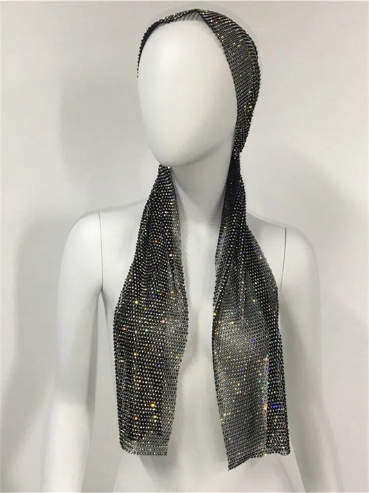 Shiny Diamonds See Through Fishnet Headwear Happy Phoenix