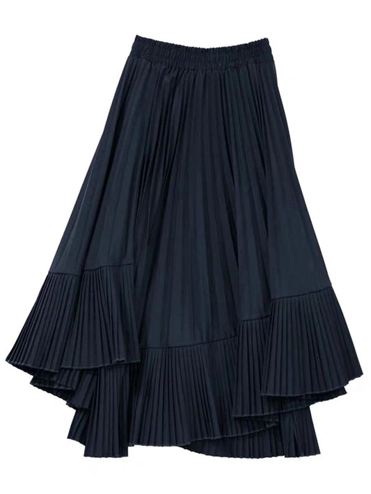 Irregular Pleated High Waist Skirt Happy Phoenix