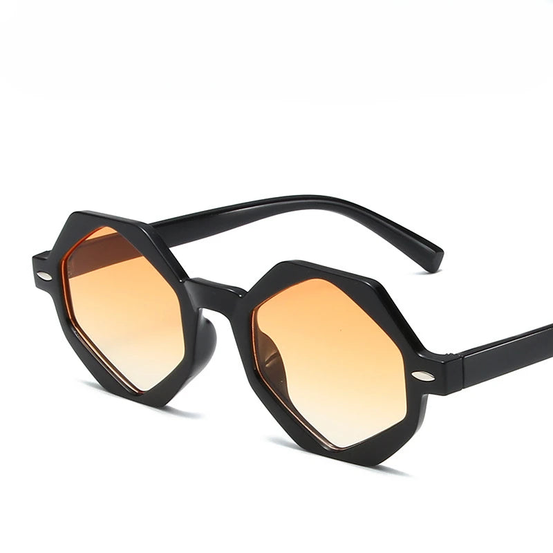 Polygon Hip Hop Retro Style Sunglasses Happy Phoenix