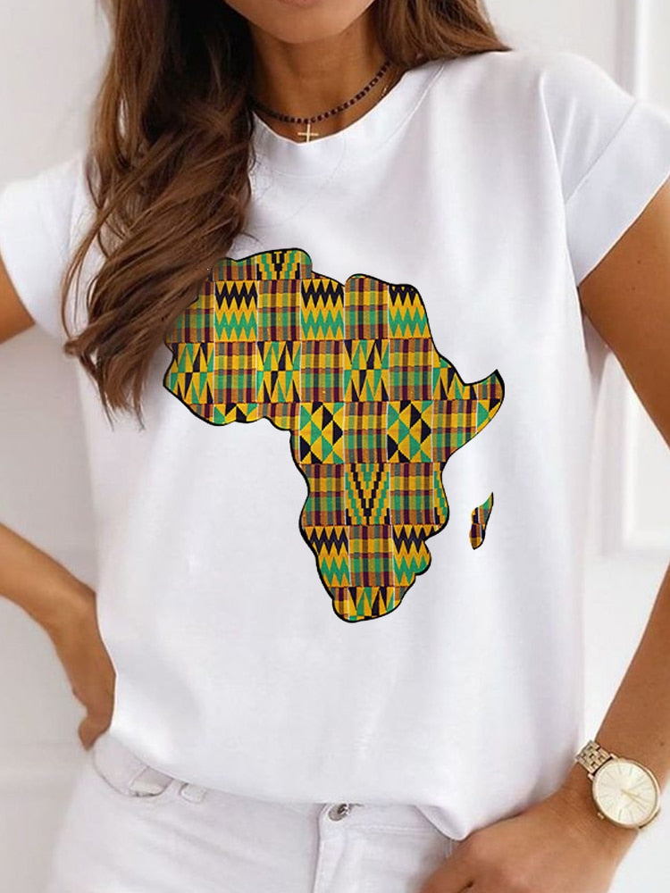 New Casual Africa Design Short Sleeve Tees Happy Phoenix