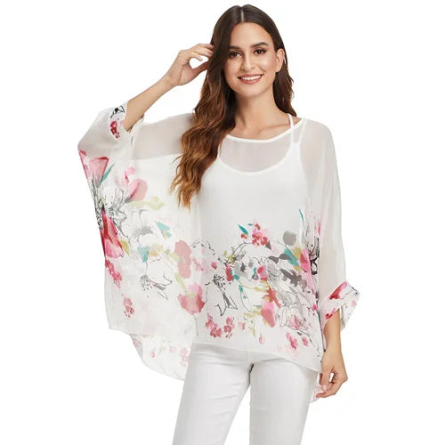 Casual Floral Long Sleeve Top Happy Phoenix