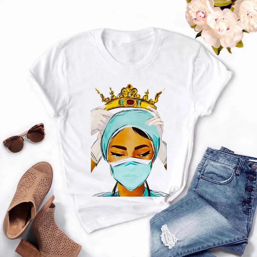 Summer Nurse Queen Cropped Top Happy Phoenix
