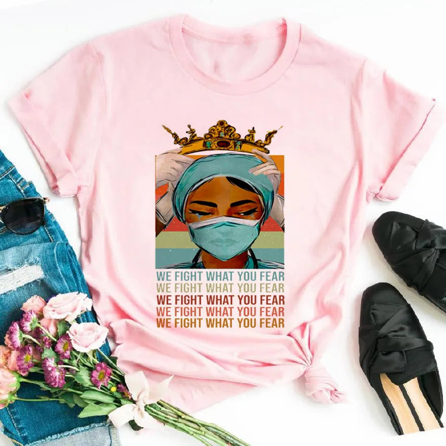 Nurse Queen Women’s Cropped Tee Happy Phoenix