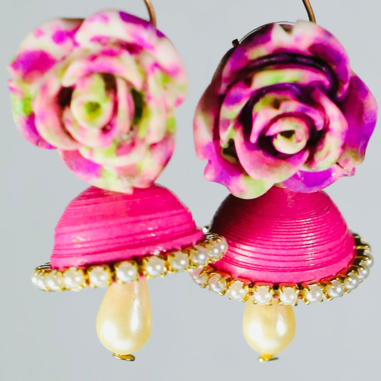 Rose Dangle drop Earring