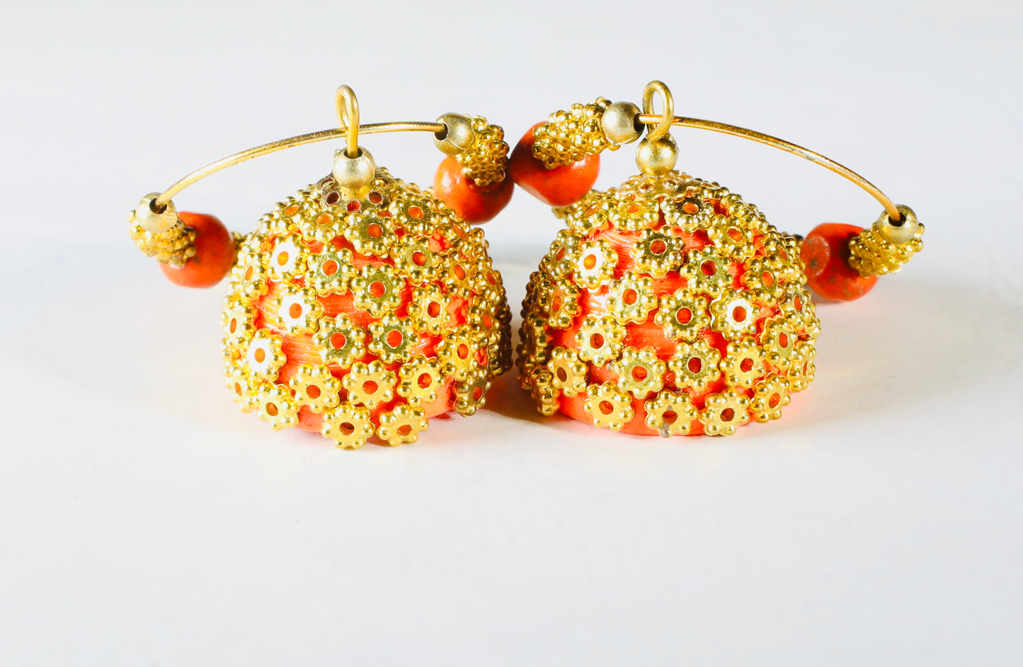 Orange Traditional Jhumkha