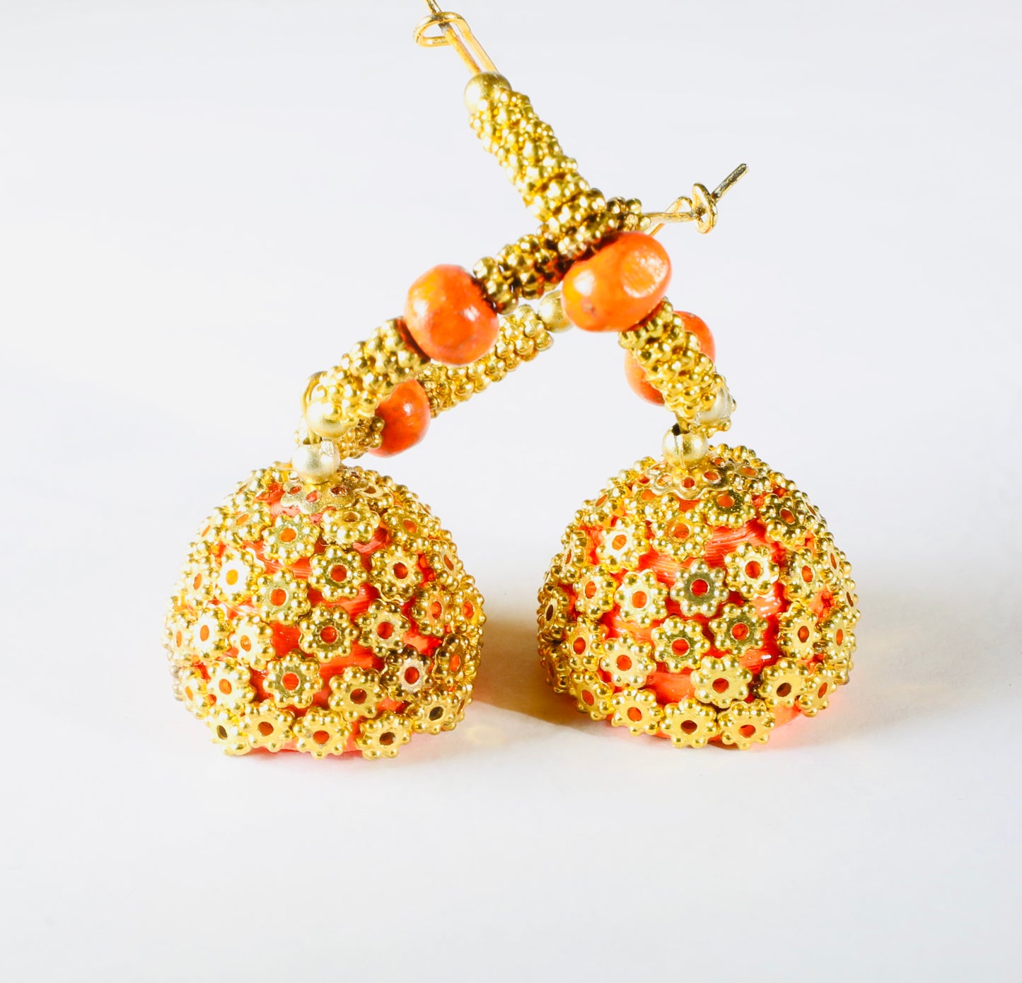Orange Traditional Jhumkha