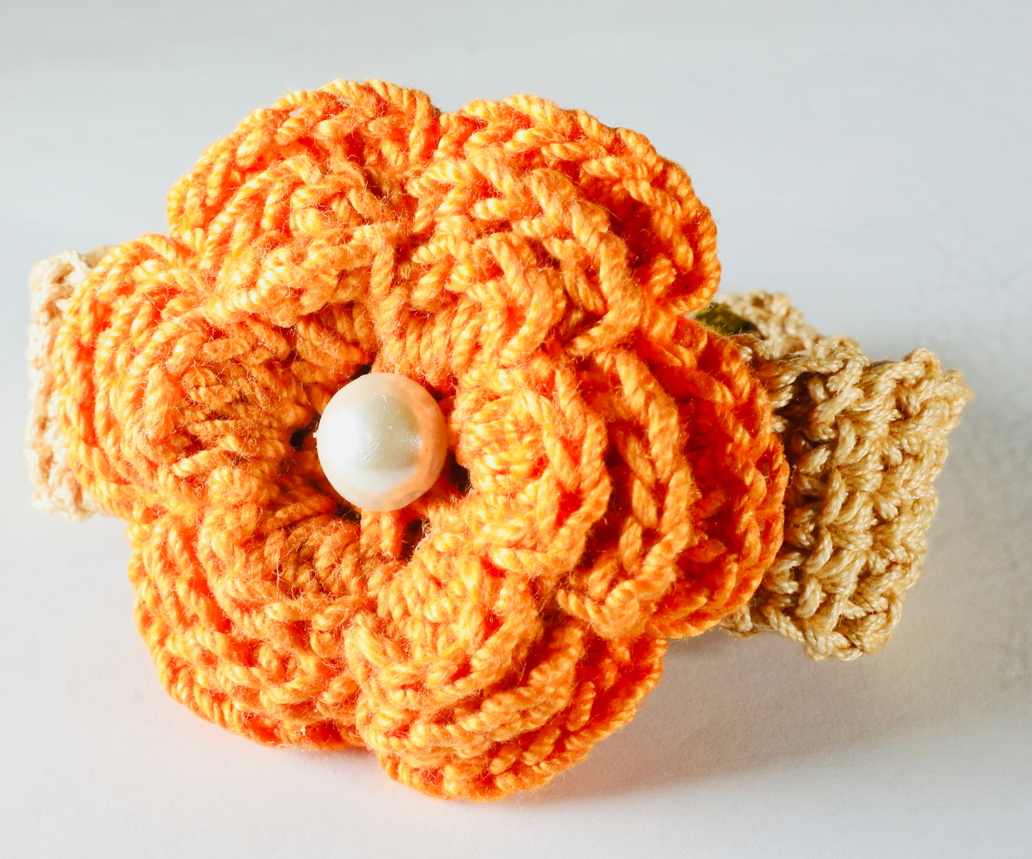 Flower Bracelet Cream Belt