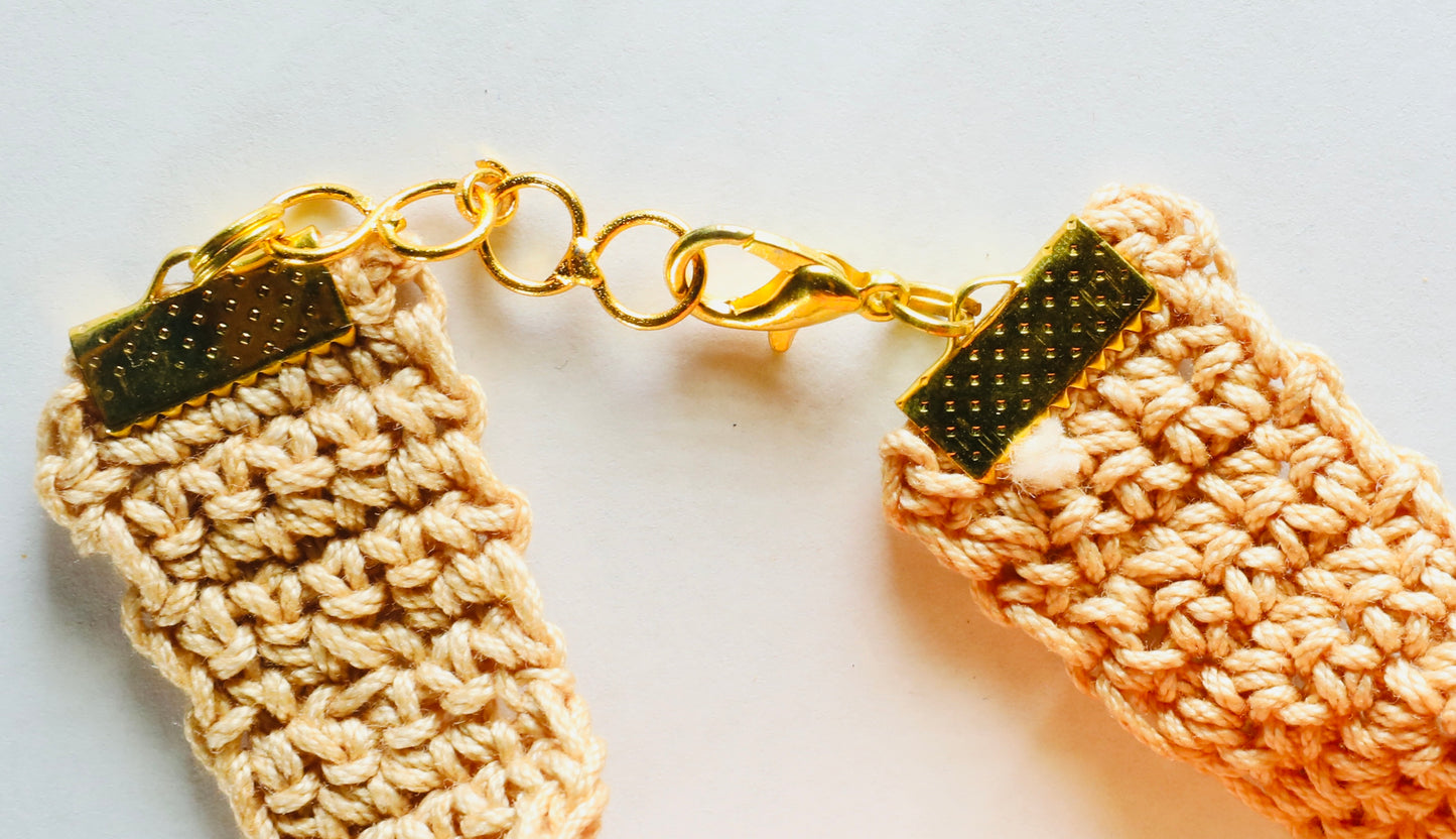 Flower Bracelet Cream Belt