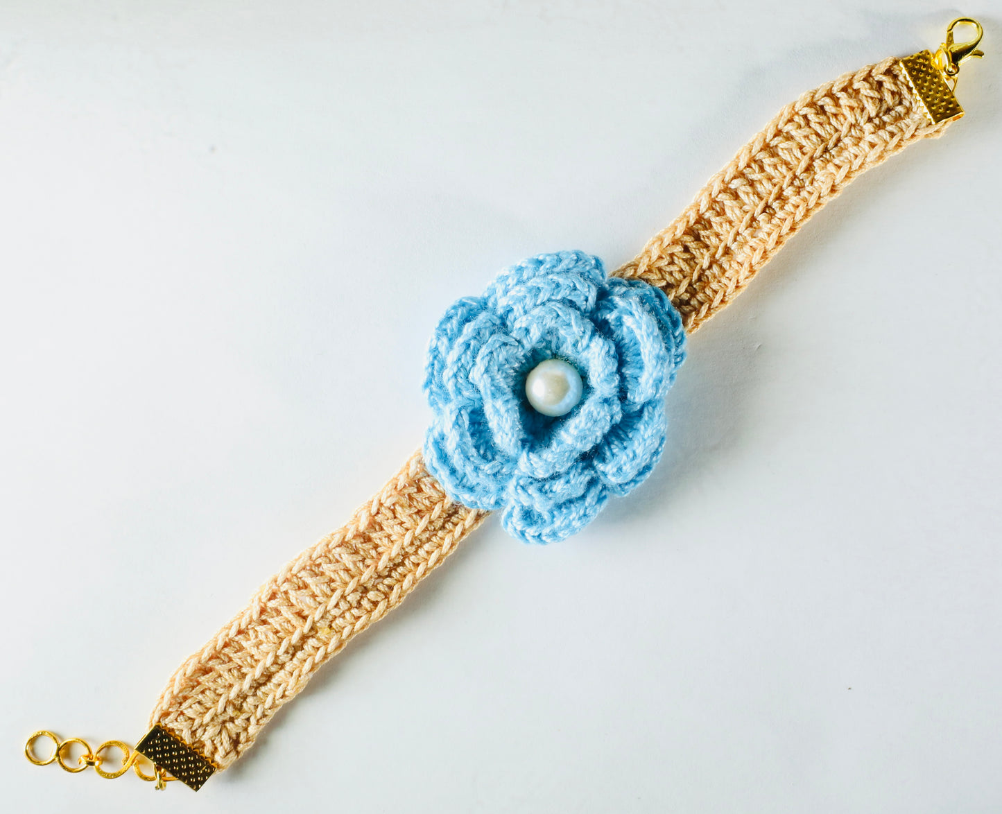 Flower Bracelet Cream Belt
