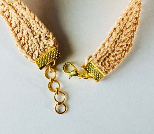 Flower Bracelet Cream Belt