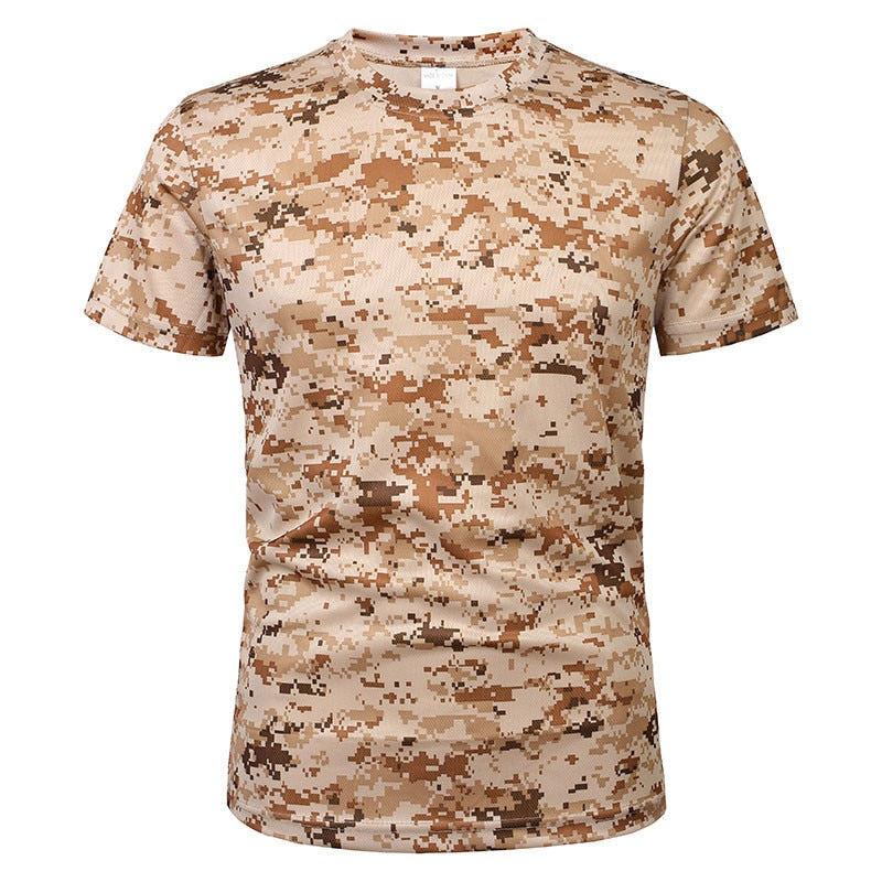 O-neck Quick Dry Short Sleeve Military T-shirt Happy Phoenix