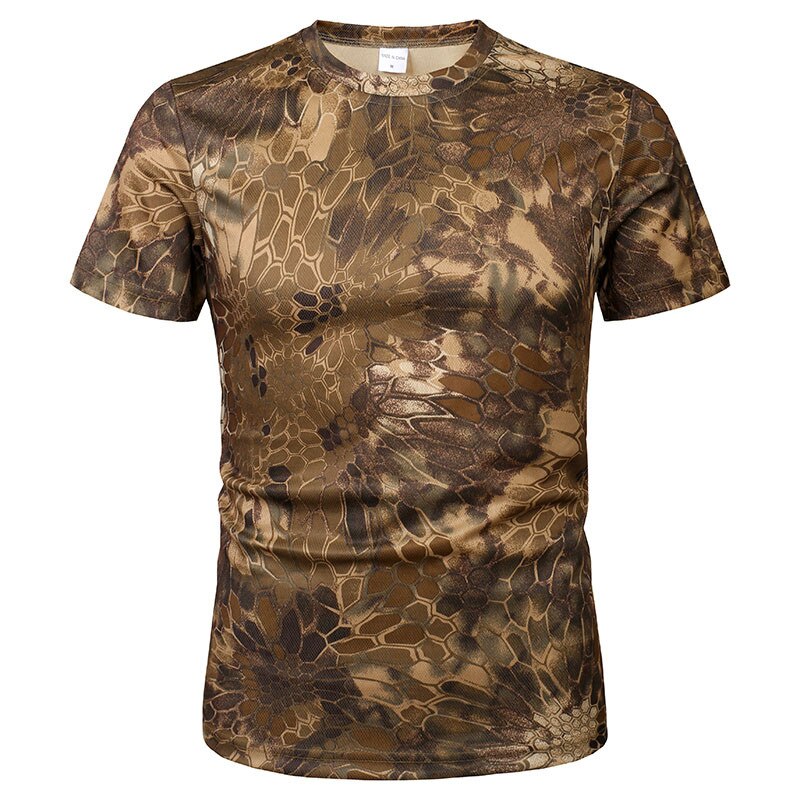 O-neck Quick Dry Short Sleeve Military T-shirt Happy Phoenix