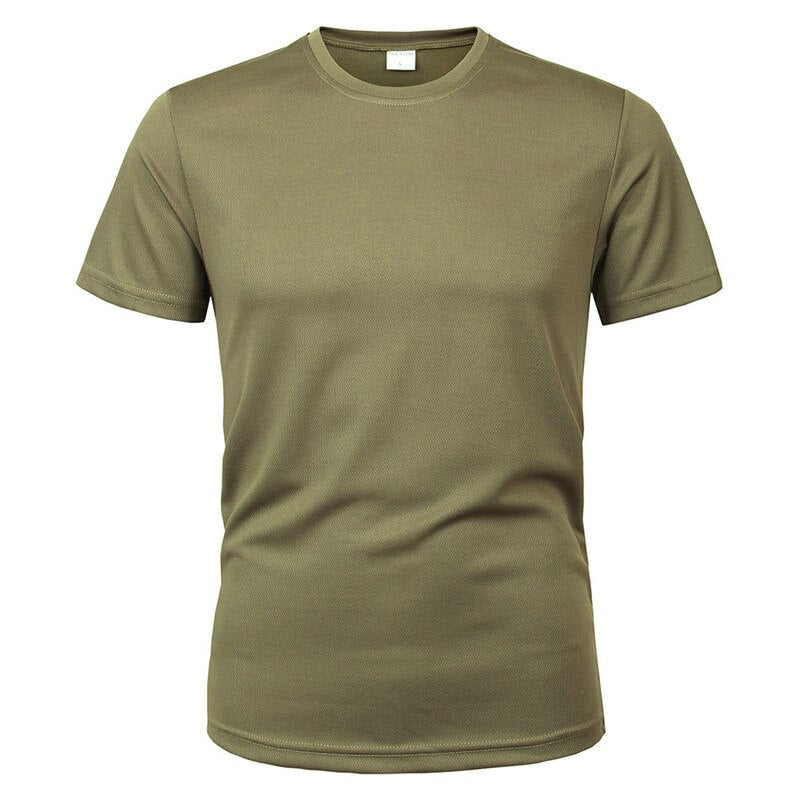 O-neck Quick Dry Short Sleeve Military T-shirt Happy Phoenix