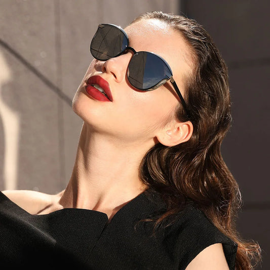 Luxury Round Polarized Sunglasses Happy Phoenix