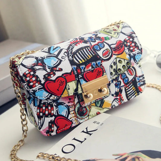 Love Graffiti Ladies Clutch Happy Phoenix