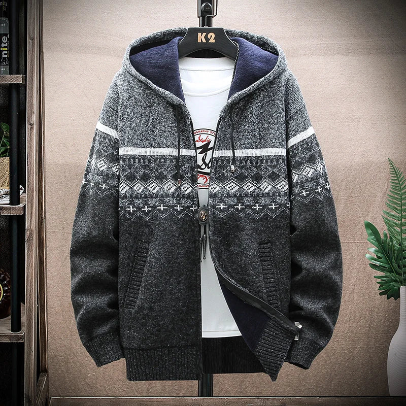 Fleece Warm Hooded Wool Jacket Happy Phoenix