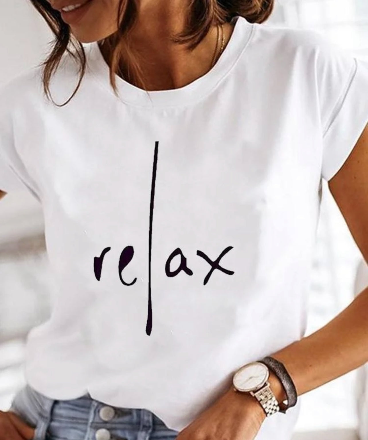 New Plain Relax Print Tshirt Happy Phoenix
