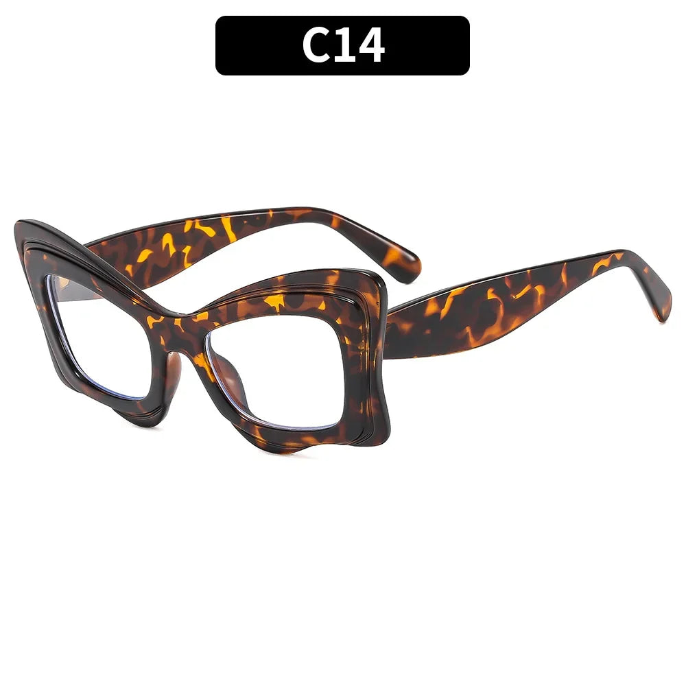 Retro Oversized Irregular Sunglasses Happy Phoenix