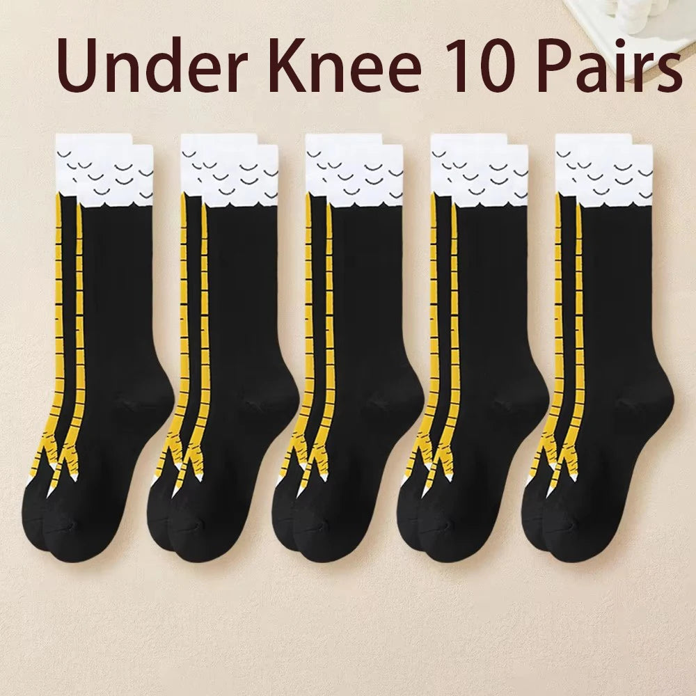 Under Knee Funny Chicken Claw Socks Happy Phoenix