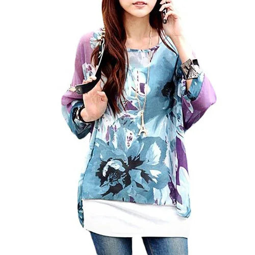 Lightweight Bohemian Floral Top Happy Phoenix