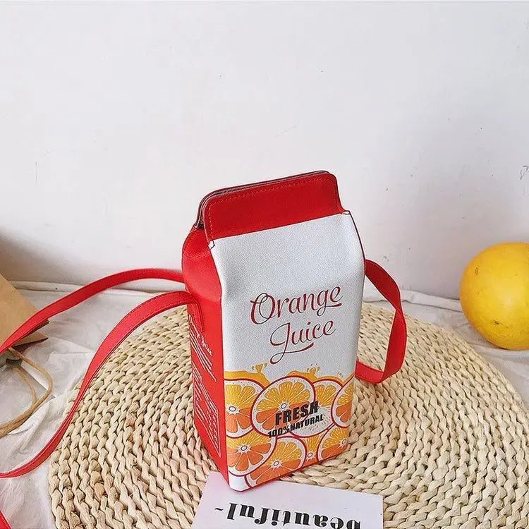 Milk Box Shape Cute Shoulder Bag Happy Phoenix