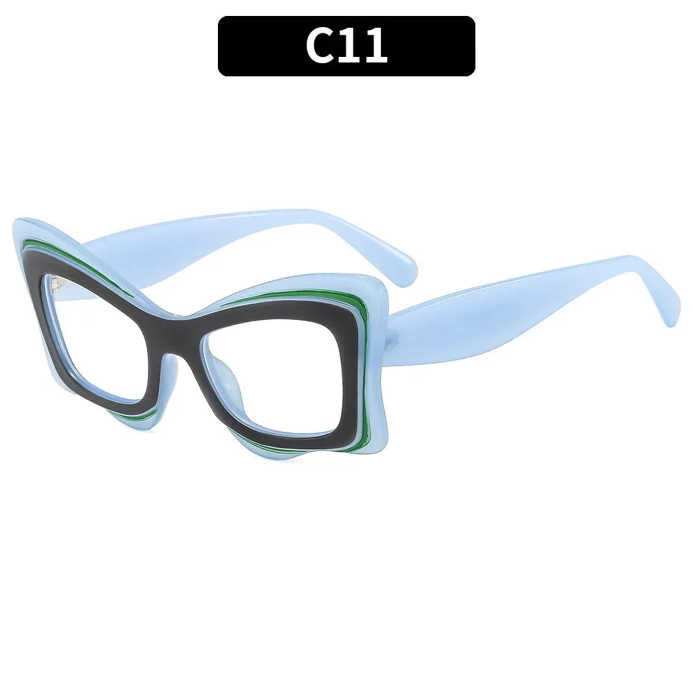 Retro Oversized Irregular Sunglasses Happy Phoenix