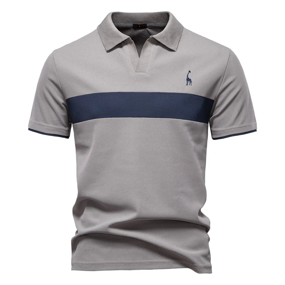 Casual Athletic V-Neck Slim Fit Polo Happy Phoenix