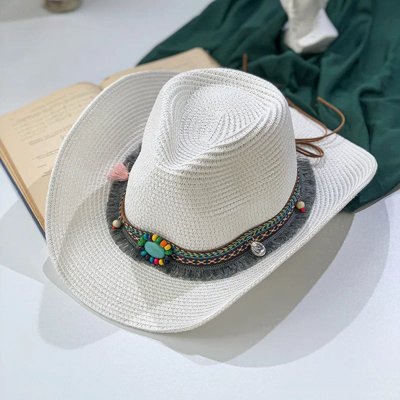 Western Cowboy Handmade Straw Hat Happy Phoenix