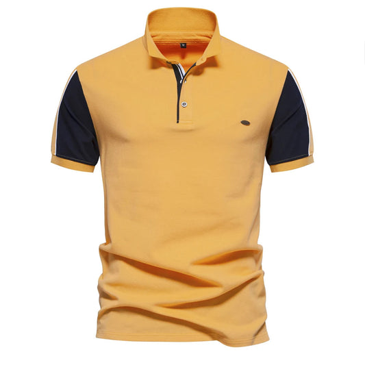 Baseball Patchwork Polo Shirt For Men Happy Phoenix