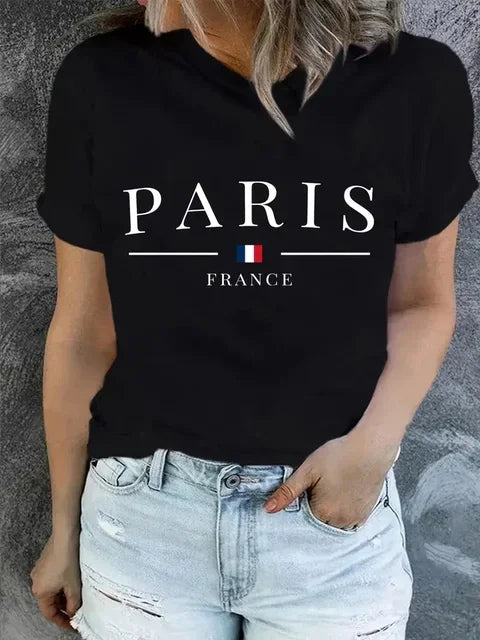 PARIS Casual O Neck Fashion T-shirt Happy Phoenix