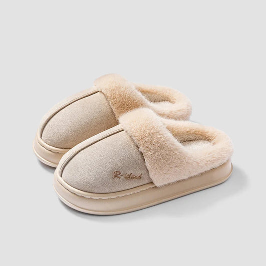 Indoor Platform Plush Bedroom Slippers Happy Phoenix