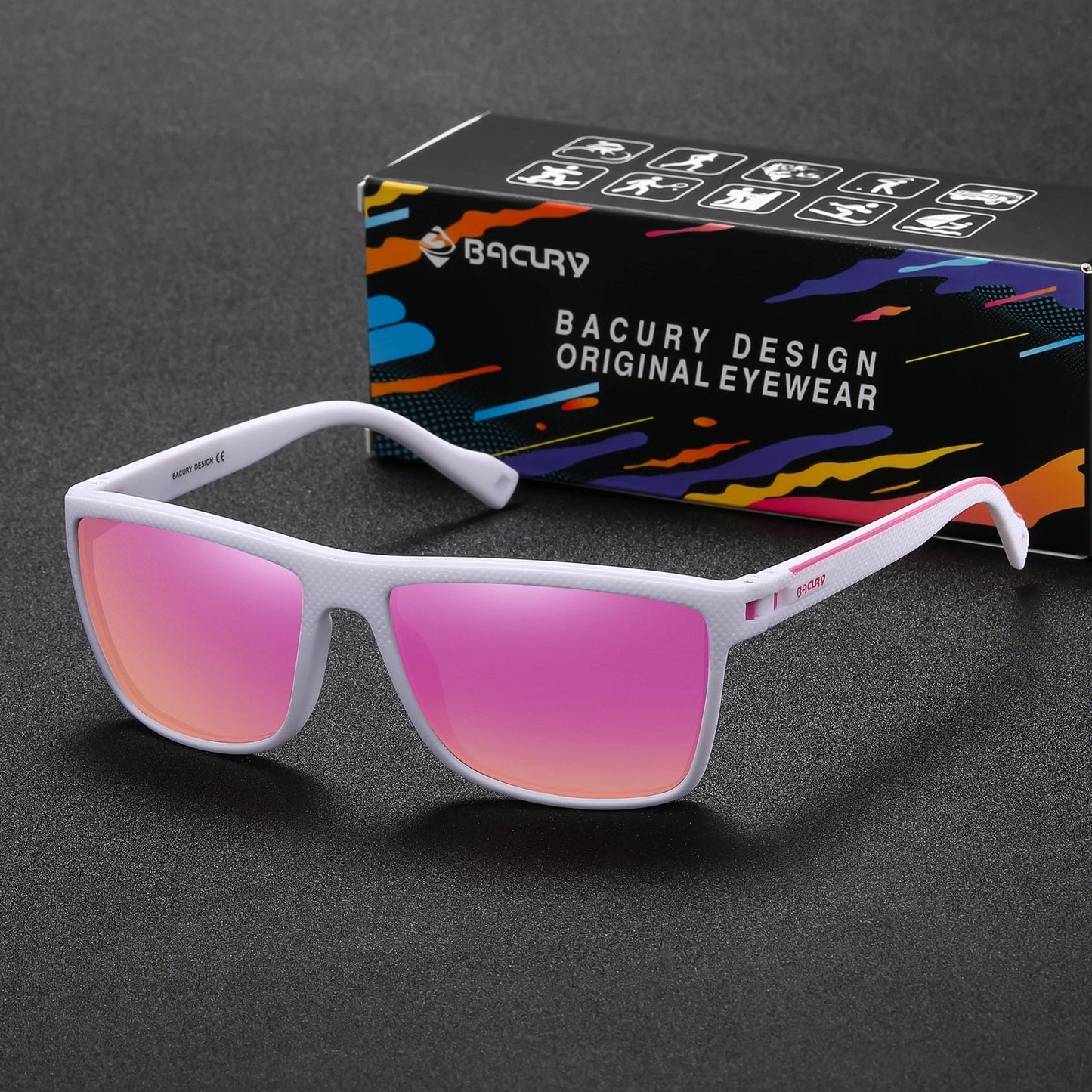 Original Design Square Sports Sunglasses for Man Happy Phoenix