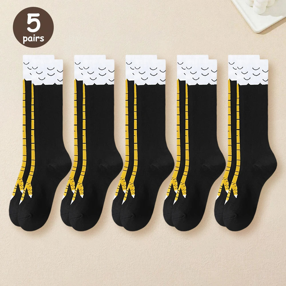 Under Knee Funny Chicken Claw Socks Happy Phoenix